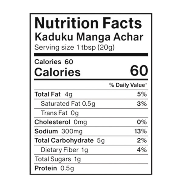 Kaduku Manga Achaar (Mustard Mango Pickle)